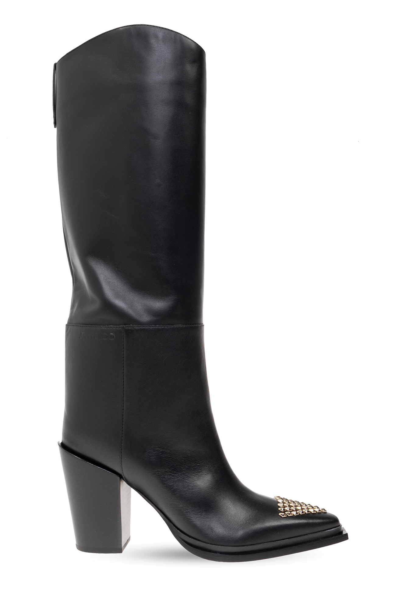 ★関税負担無し★ ※要在庫確認 Jimmy Choo Rosabel Boots Jimmy Choo Women's Size 7 37 Biker II Tall Knee High Leather